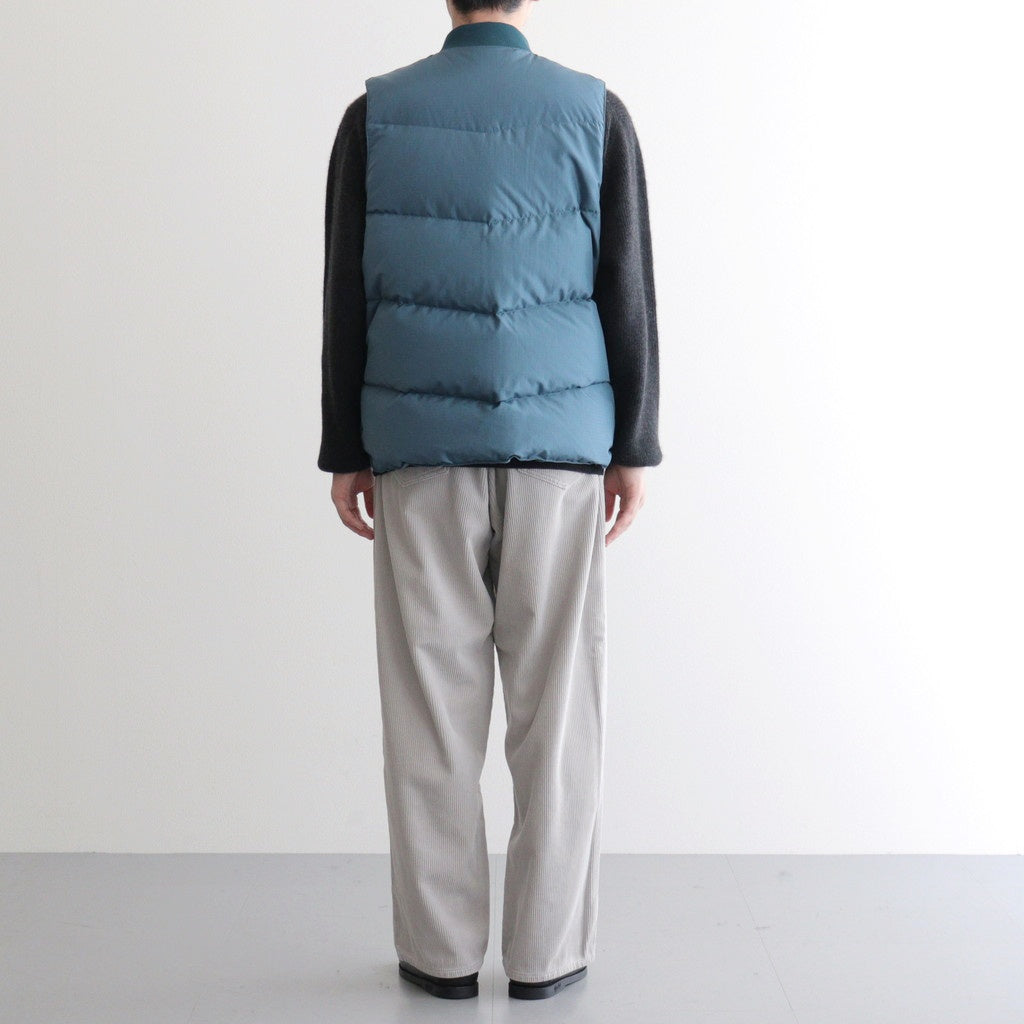 MOUNTAINEER DOWN VEST #CERULEAN [PMAU-VT01]