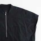 COTTON CUPRA HALF ZIP SH #120 NAVY [16861 50084]