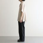 NEW OPEN COLLAR S/S SHIRT #TAUPE [A26B05SH01B]