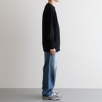 32G SMOOTH WOOL CLASSIC CREW NECK #BLACK [BN-25FM-020]