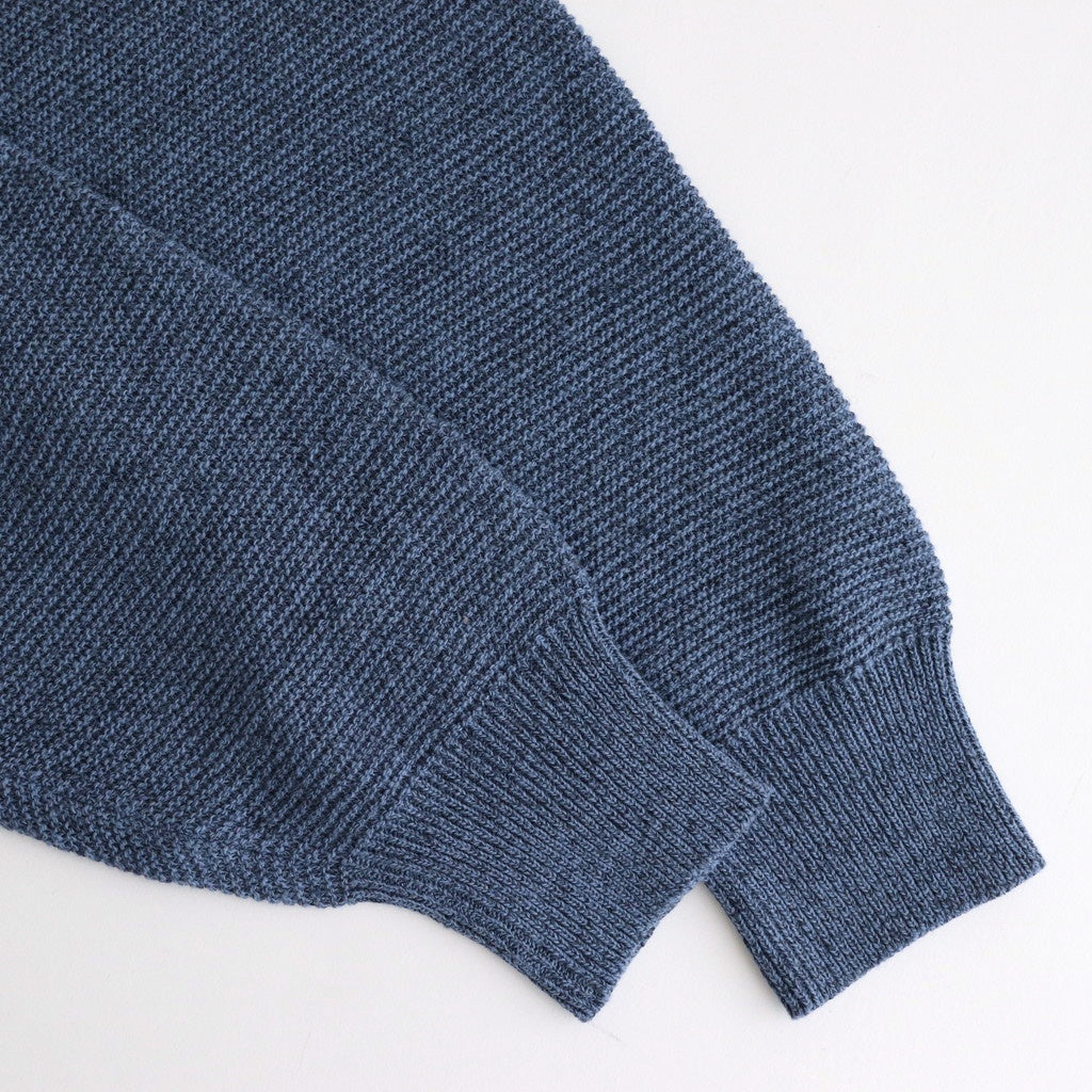 Co/Li Garter Stitch Cardigan #BLUE [NEP-SS2534M]