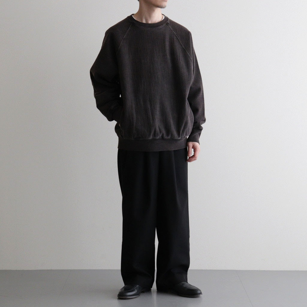 JUMBERCA URAKE FADE COLOR CREW NECK #FADE BROWN [BN-26SM-011]