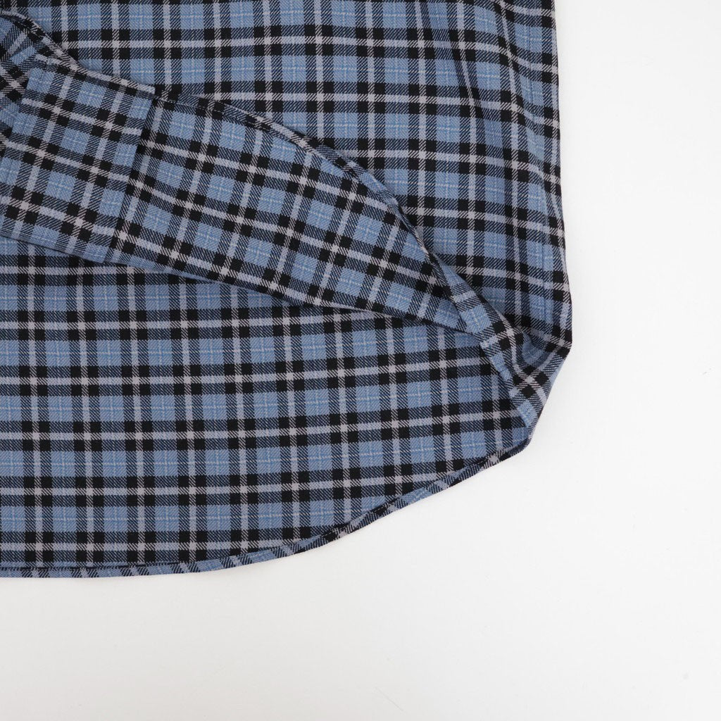 ZIP SHIRT #BLUE CHECK [A26C17SH03C]