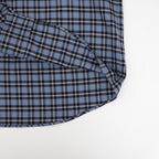 ZIP SHIRT #BLUE CHECK [A26C17SH03C]