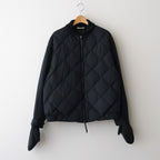 HIGH-COUNT SILK MITTEN PUFF JACKET #BLACK [252OJ-JK13]