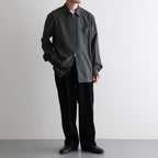 ZIP SHIRT #MOSS GRAY CHECK [A26C17SH03C]