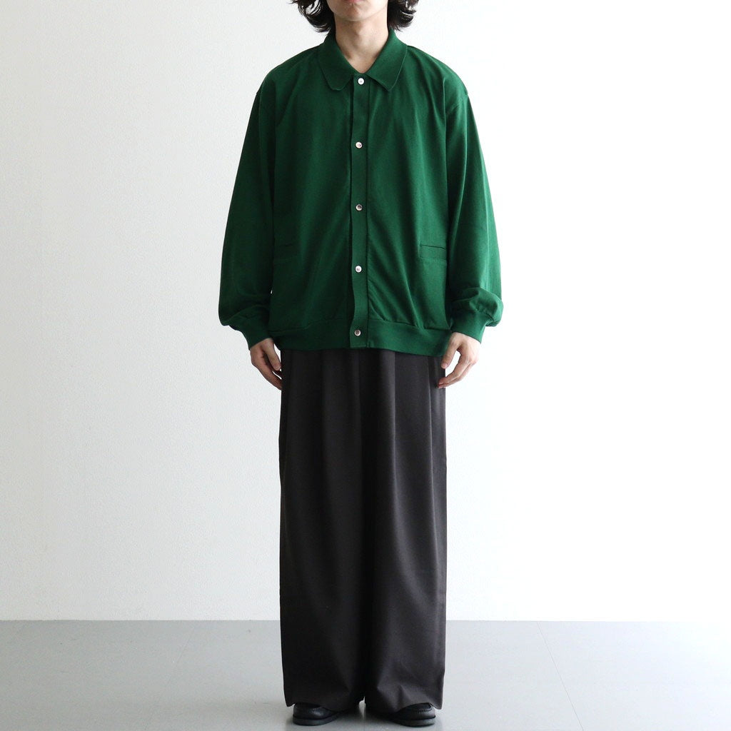 DOUBLE PLEATED BUGGY TROUSERS #CHARCOAL GRAY [M26C06PT01C]