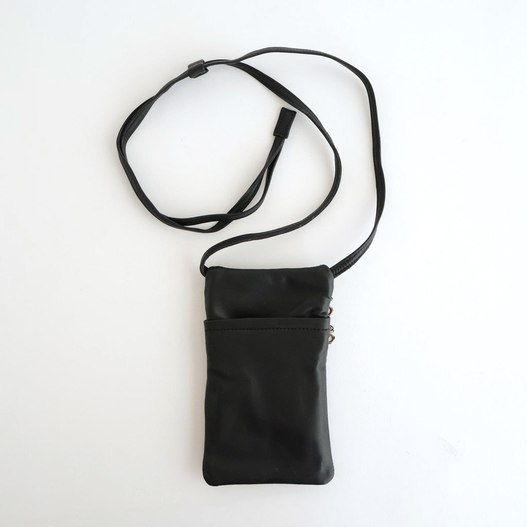 2POCKET SHOULDER BAG #BLACK [BG-37-C-SHEEP-4]