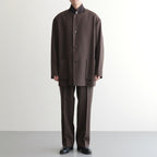 舒適西裝外套 #棕色卡其色 [A23C-04JK01C]