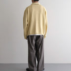 Cotton Fancy Yarn Crochet Collar Knit Jacket #Custard [NEP-SS2628]