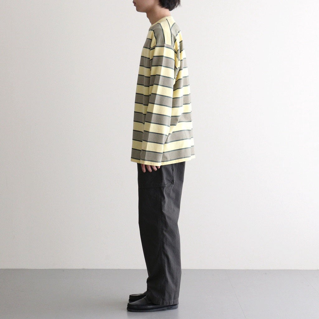 BORDER LS TOP #P.YELLOW x VIRIDIAN [PMAV-CL06]
