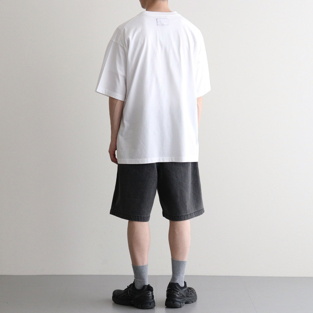 Denim Tuck Field Shorts #Gray [N26SD075]