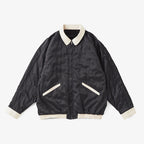 STUNNING VELVET SOUVENIR JACKET(Niwatori to Hiyoko) #ONYX [252OJ-JK12]