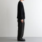 DOUBLE PLEATED SEMI EASY TROUSERS #DARK SAGE [A26C07PT02C]