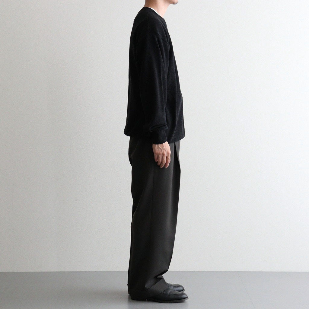 DOUBLE PLEATED SEMI EASY TROUSERS #DARK SAGE [A26C07PT02C]
