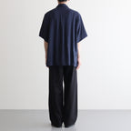 DOUBLE PLEATED EASY TROUSERS #BLACK [A25C04PT02C]