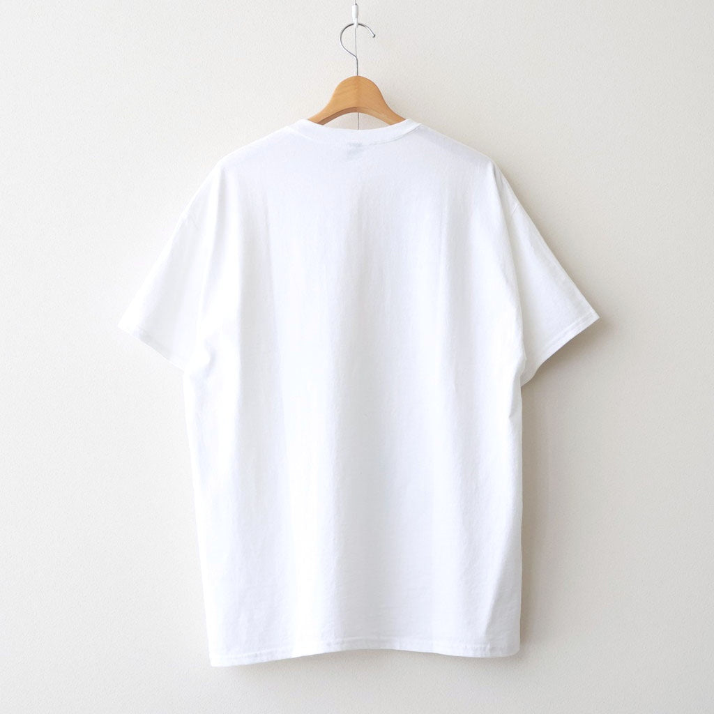 INKJET PRINT SHORT SLEEVE T-SHIRT #WHITE [DNS25T05]