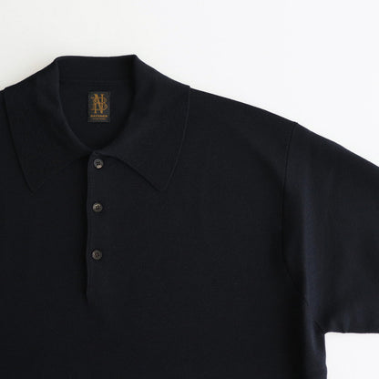 32G SMOOTH WOOL POLO #NAVY [BN-24FM-024]