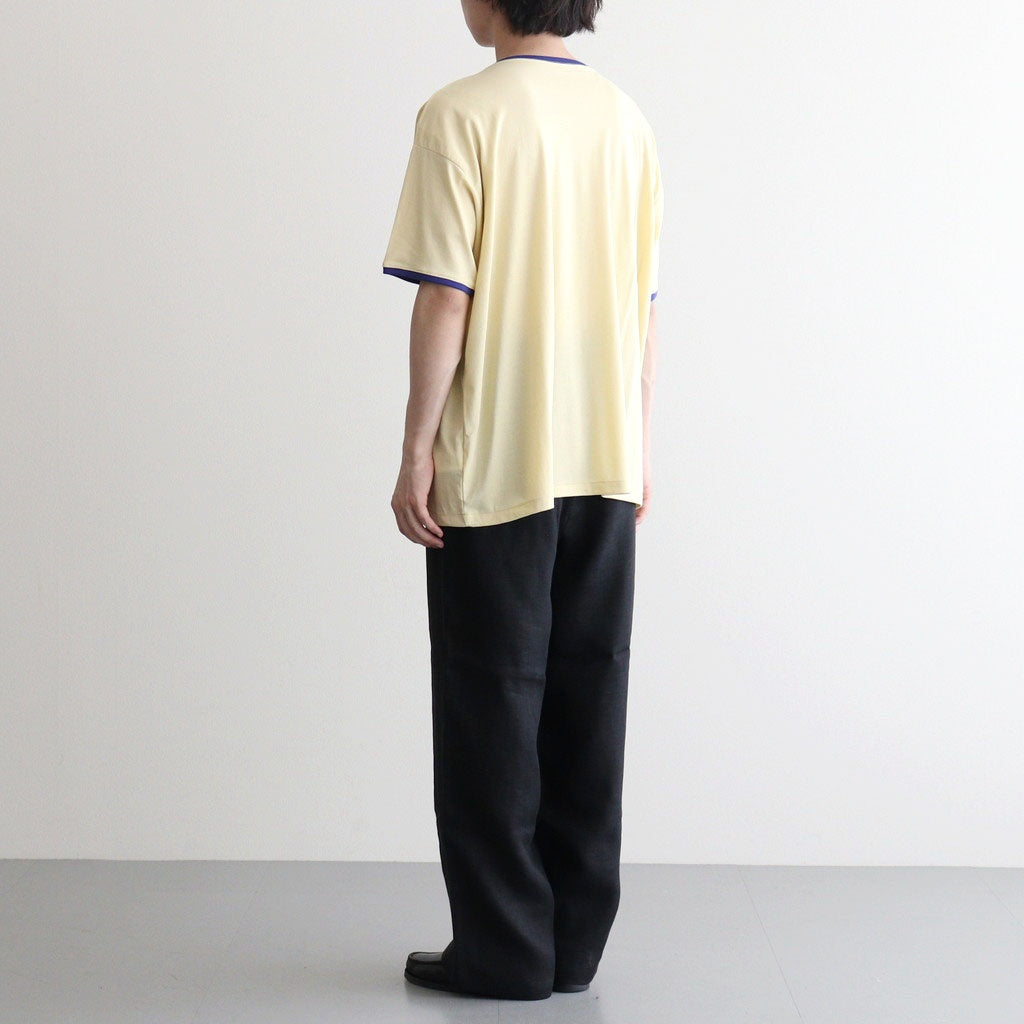 PIMA MOKLODI RINGER TEE #YELLOW × BLUE [26S-BIS-CS61]