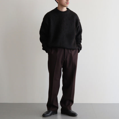 CREW NECK JUMPER #NATURAL BLACK [A24D05SW01C]