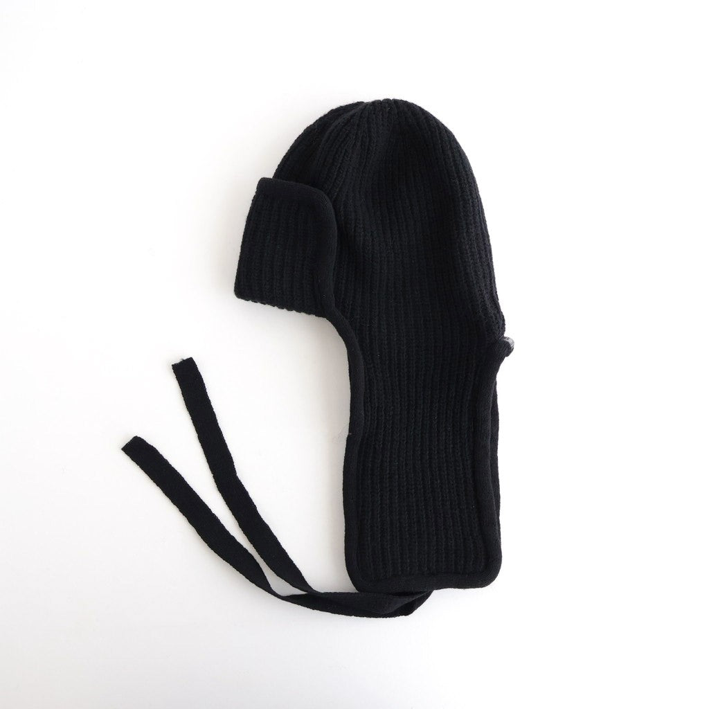 KNIT FLIGHT CAP - UNRULYBOY #BLACK [X01015]