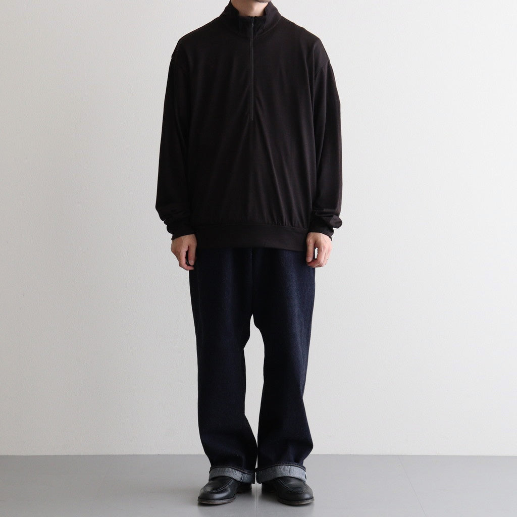 HALF-ZIP STAND #DARK BROWN [M26C15CS02C]
