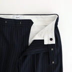 REGULAR STRAIGHT TROUSERS #NAVY STRIPE [M25C07PT02C]