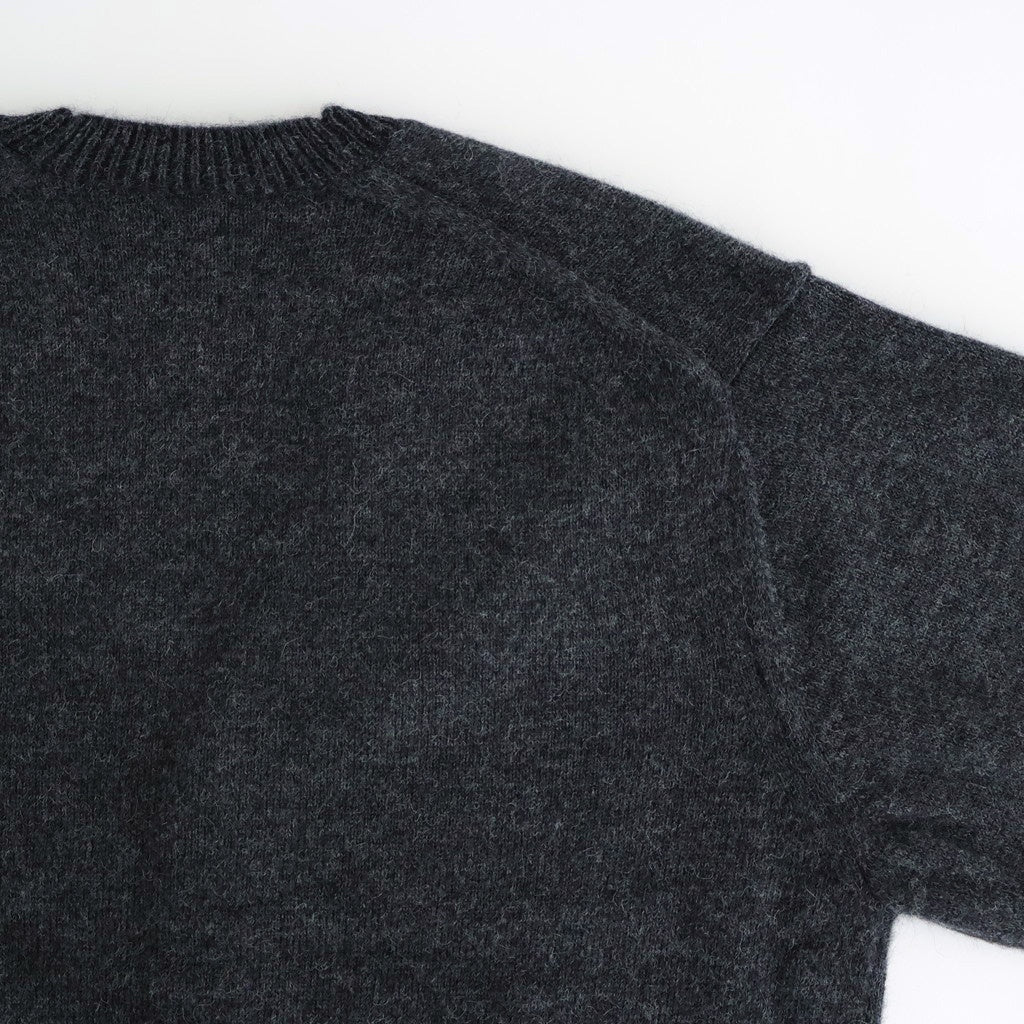 BABY ALPACA KURUMI TENJIKU V CARDIGAN #CHARCOAL [BN-25FM-059]