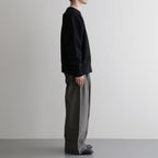 TRIPLE PLEATED WIDE TROUSERS #GRAY [A26A93PT03C]