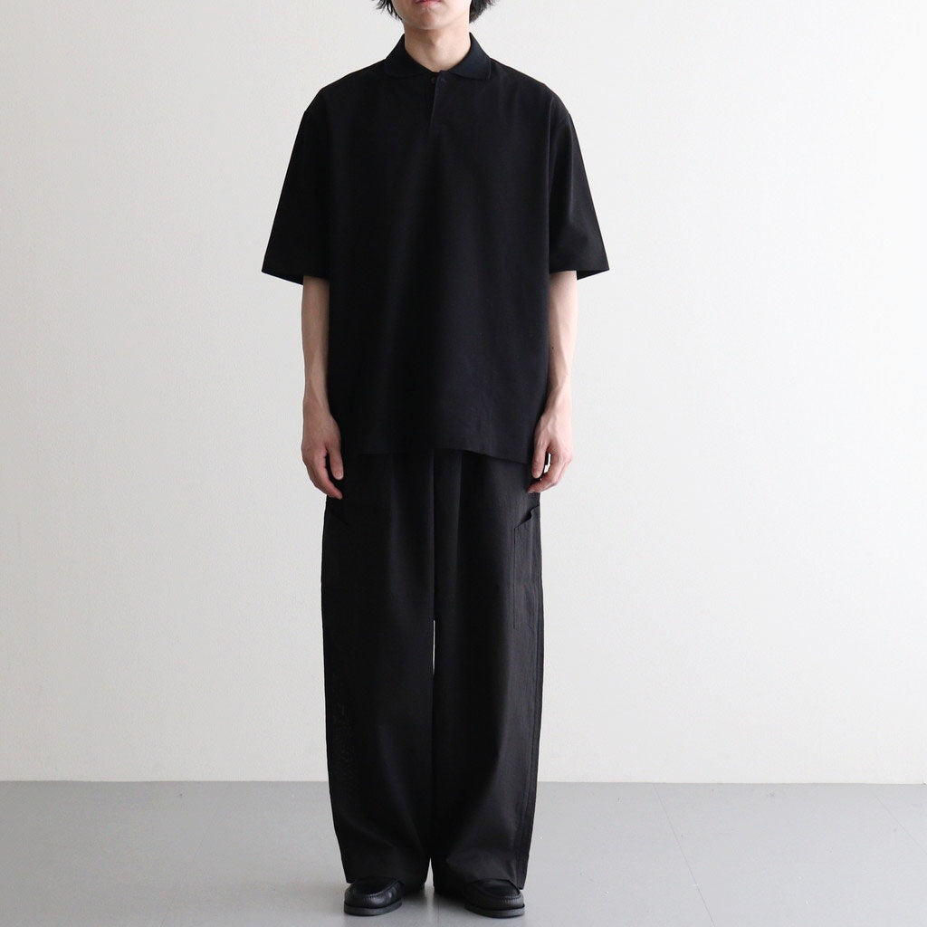 ONE BUTTON TEE S/S #BLACK [M26A14CS02B]