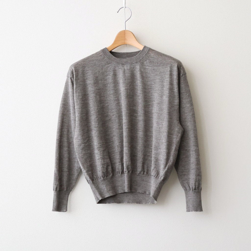 CHOMA CREW NECK #GREIGE [BN-26SL-039]