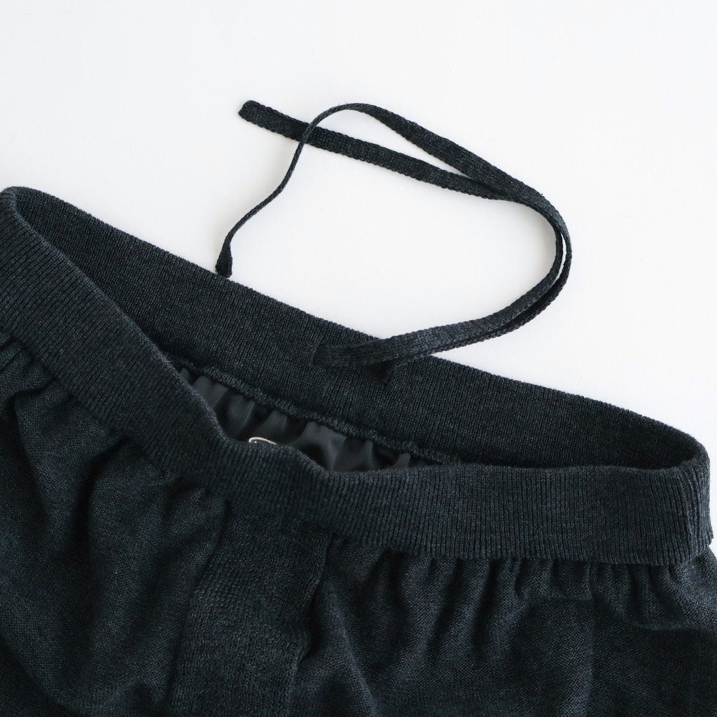 Cotton Linen Poly Pencel Skirt #Charcoal [NEP-SS2632]