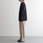 SLUB MIX SLEEPING LONG SLEEVE T-SHIRT #BLACK [BN-26SM-049]