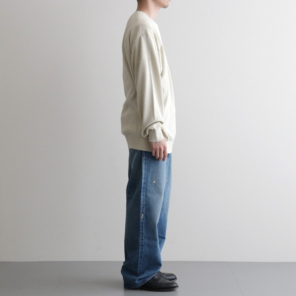 REVIVAL SILK CREW NECK #IVORY [BN-26SM-041]