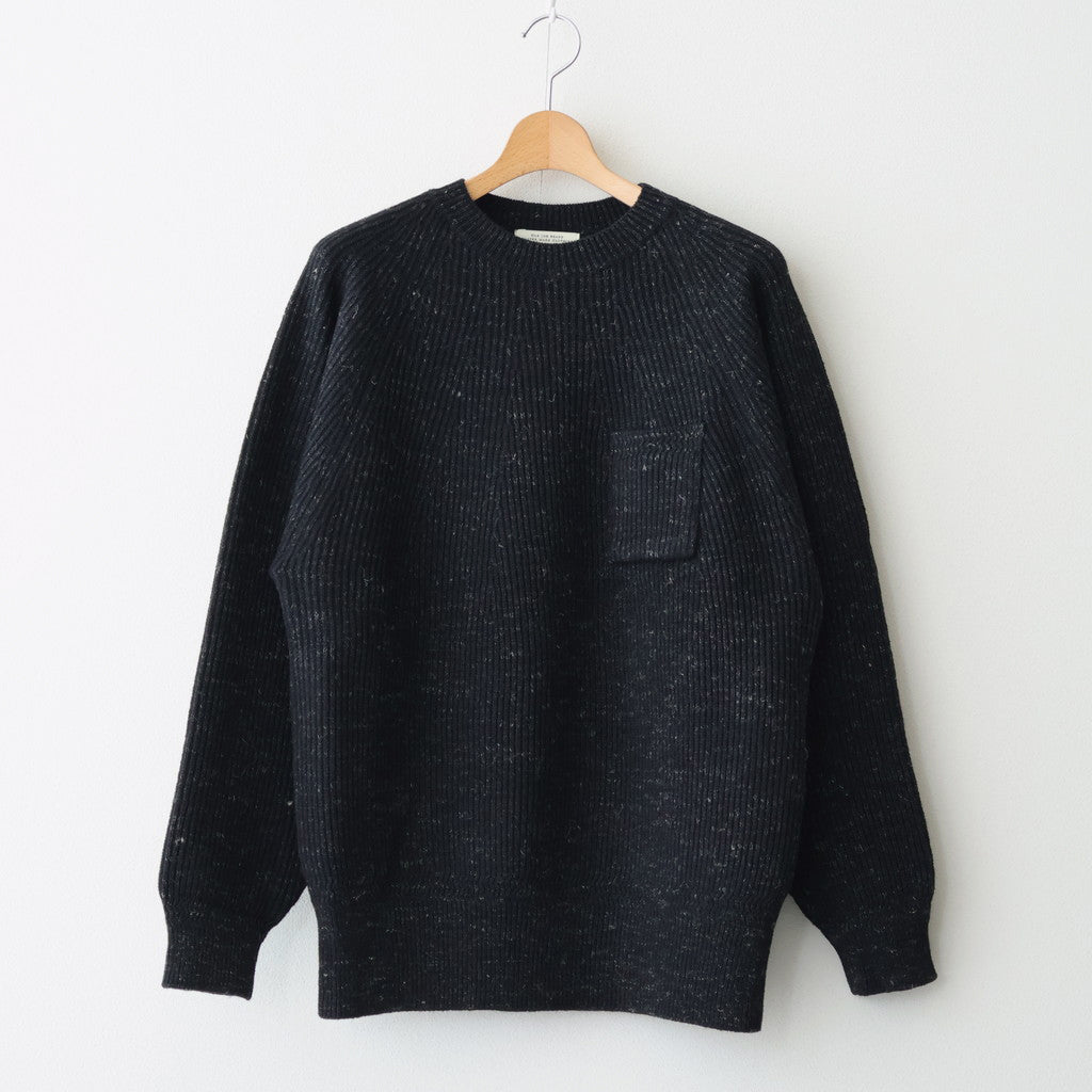 BLENDED KEMPI CREW-NECK SWEATER #ONYX [252OJ-KN01]