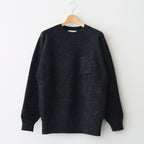 BLENDED KEMPI CREW-NECK SWEATER #ONYX [252OJ-KN01]