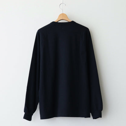 Co/Silk Nep Raglan Tee #BlackNavy [BHS24F037]