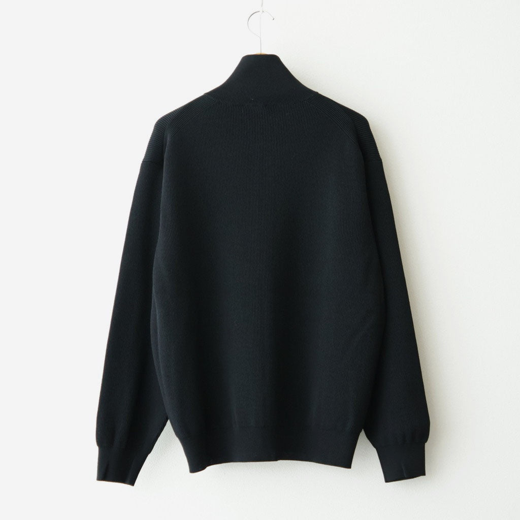 HARD TWIST WOOLRIB DRIVERS KNIT #BLACK [BN-26FM-033]