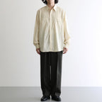 DOUBLE PLEATED SEMI EASY TROUSERS #DARK SAGE [A26C07PT02C]