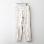 FRONT TUCK ARMY TROUSER #IVORY [261OJ-PT09]