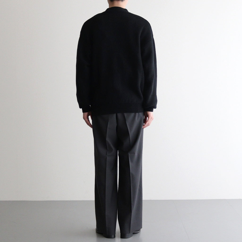 Wool Tuckless Waide Trousers #BROWN GRAY [NEP-SS2502M]