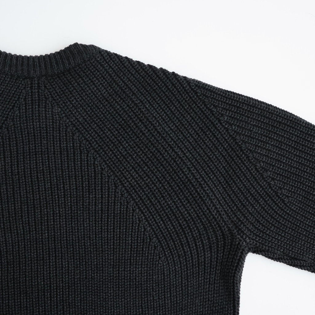 SIGNATURE CREW NECK #CHARCOAL [BN-26FM-047]