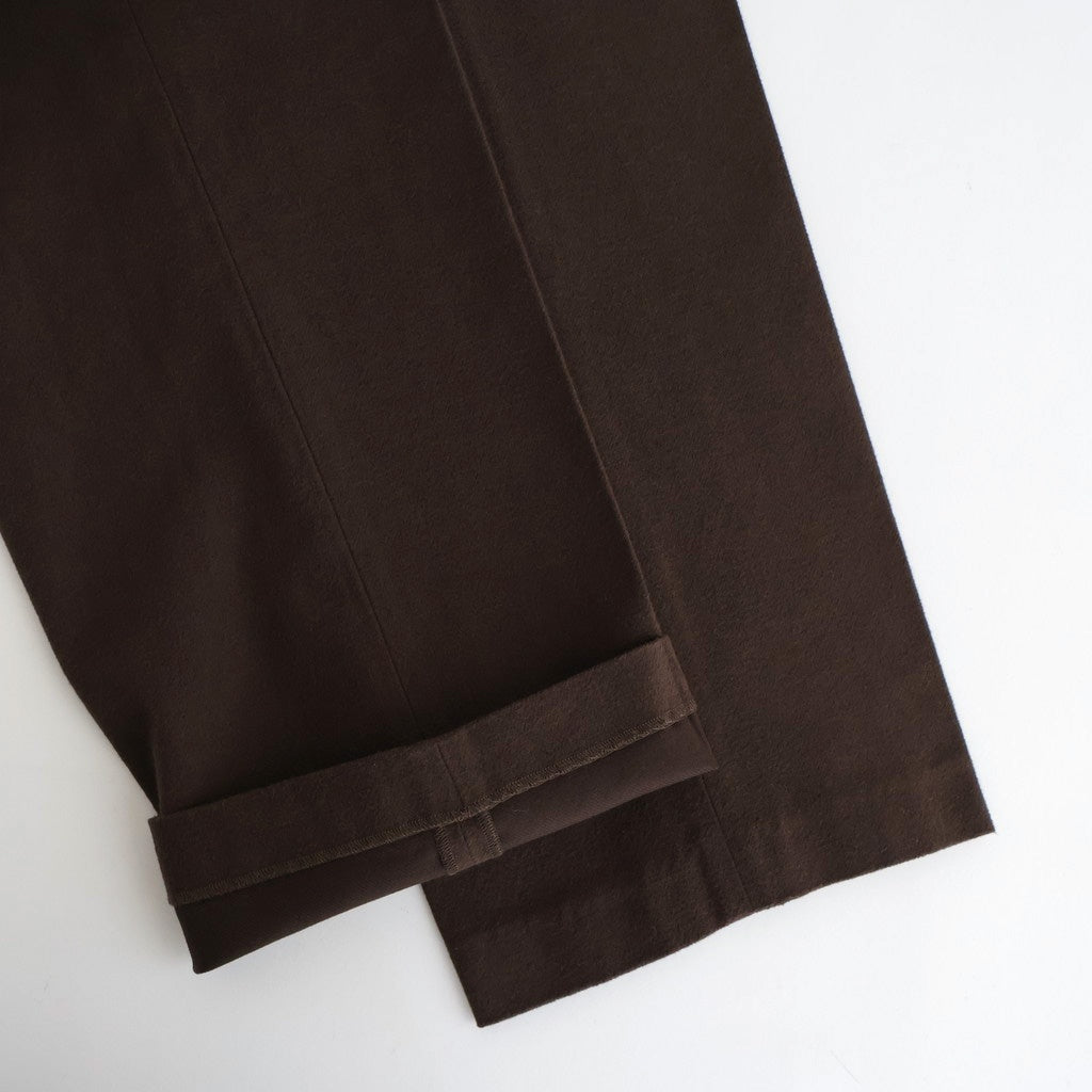 DOUBLE-PLEATED SMARTY TROUSER #WHISKY [252OJ-PT08]