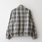 PLEATED-POCKET RICKY JACKET #GRAPHITE PLAID [261OJ-JK07]