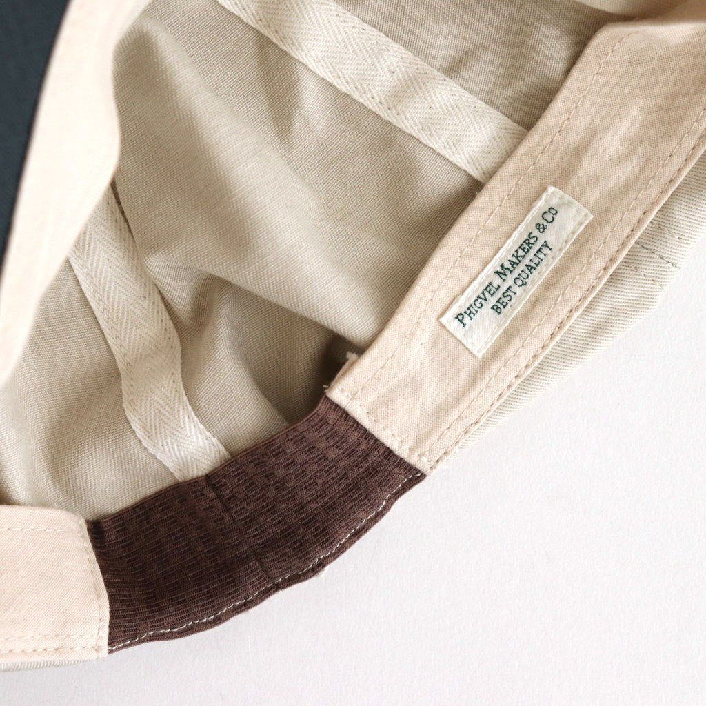 COMBINATION BILL CAP #IVORYxBLUE GRAY [PMAT-AC05]