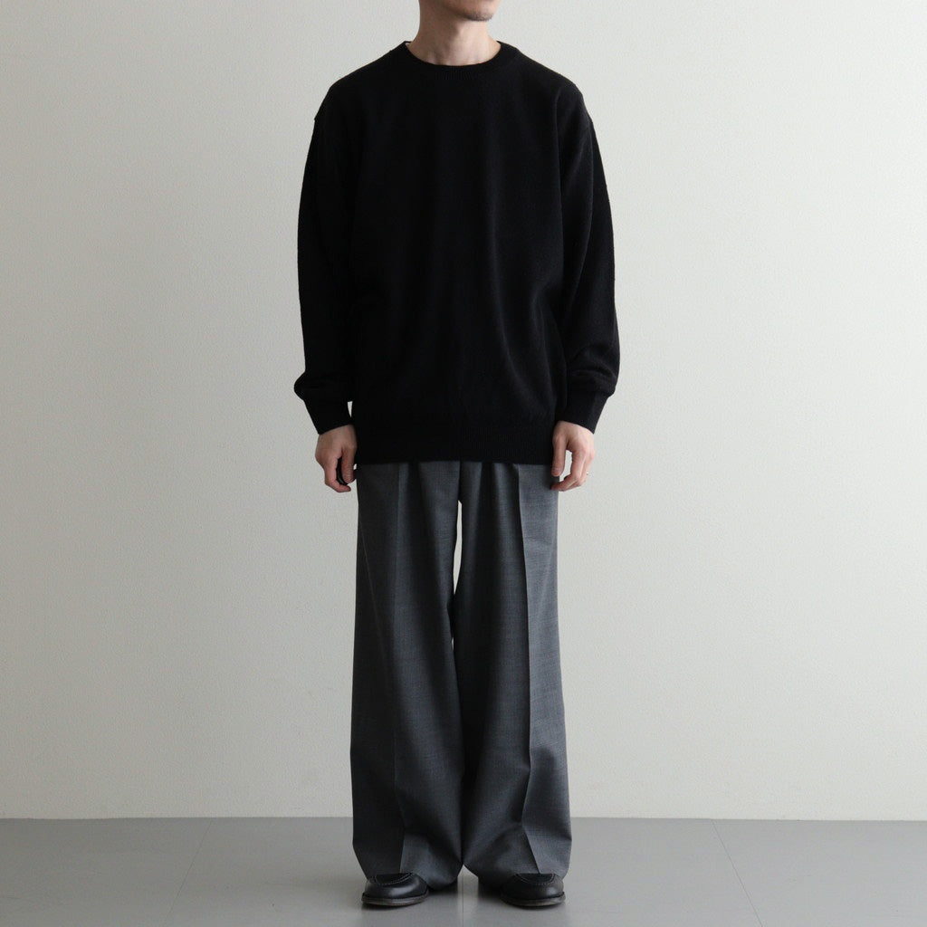 REVIVAL SILK CREW NECK #BLACK [BN-26SM-041] - Diffusion 三重県