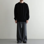 REVIVAL SILK CREW NECK #BLACK [BN-26SM-041]
