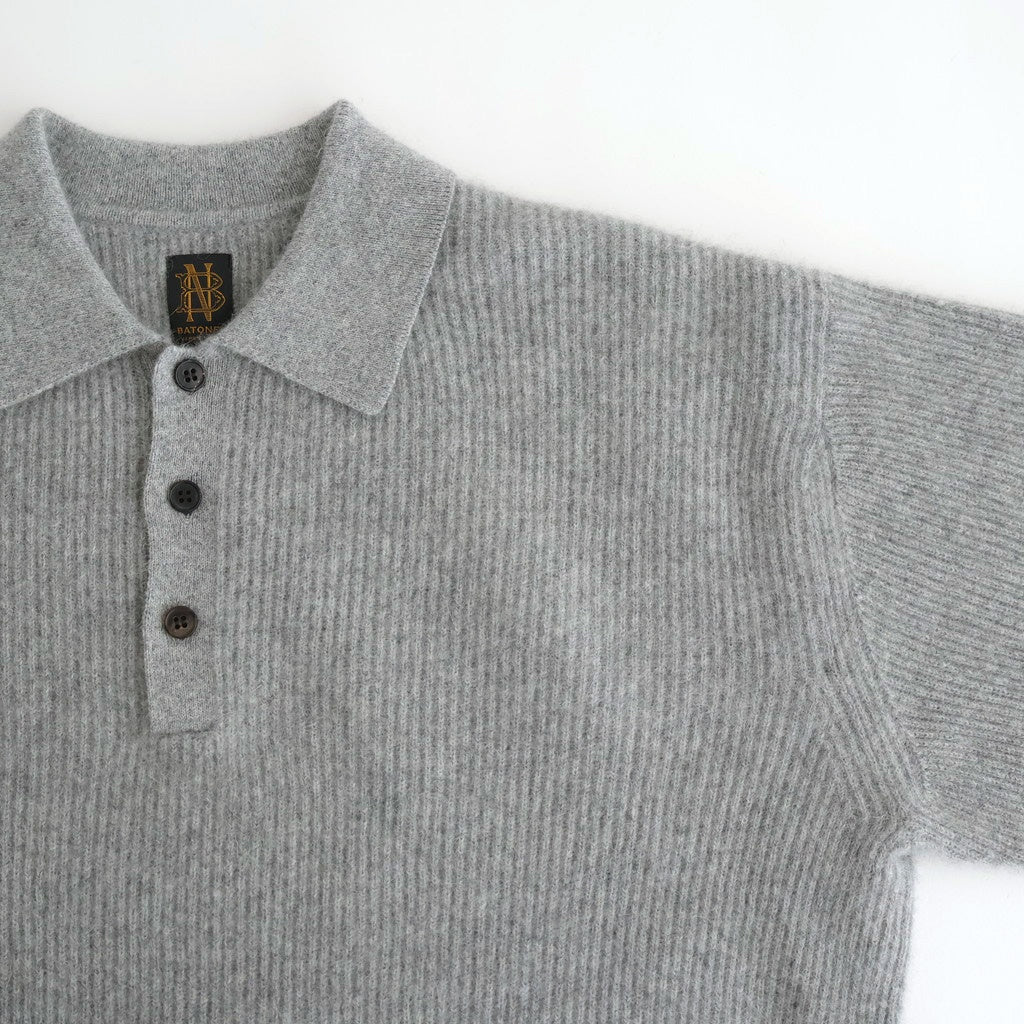 CASHMERE FOX POLO #GRAY [BN-25FM-055]