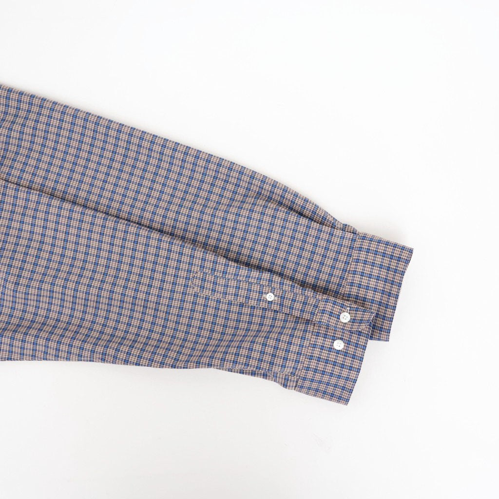 SQUARE SHIRT #BROWN CHECK [A26C11SH02C]