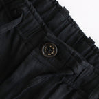 CLASSIC FIT TWO TUCK EASY TROUSERS #BLACK [A25B05PT01C]